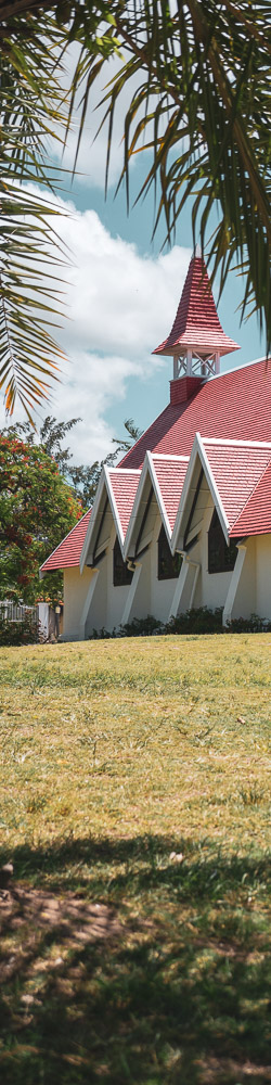 die dreamcatcher hat ihren Ankerplatz in Cap Malheureux, im Norden von Mauritius